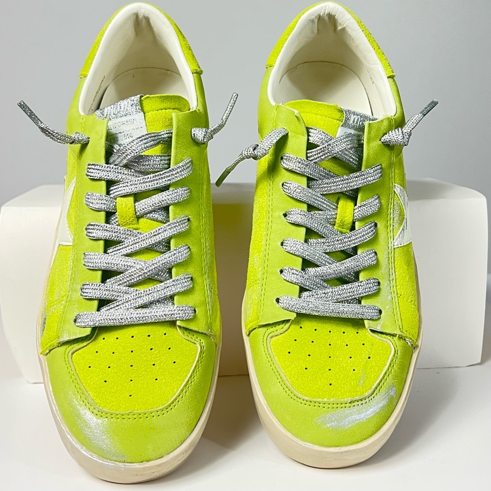 Mi.iM Lime Green and White Sneakers